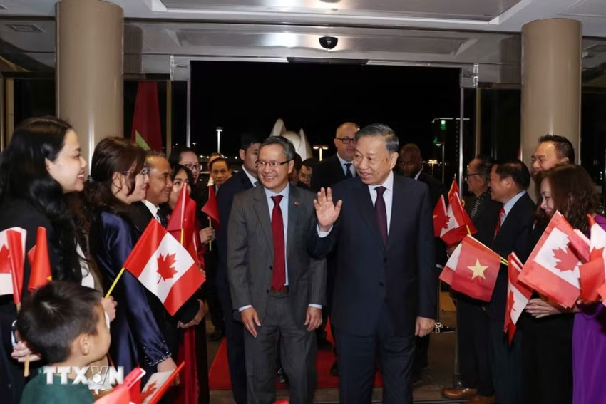 Tổng Bí thư, Chủ tịch nước Tô Lâm bắt đầu thăm cấp Nhà nước tới Canada