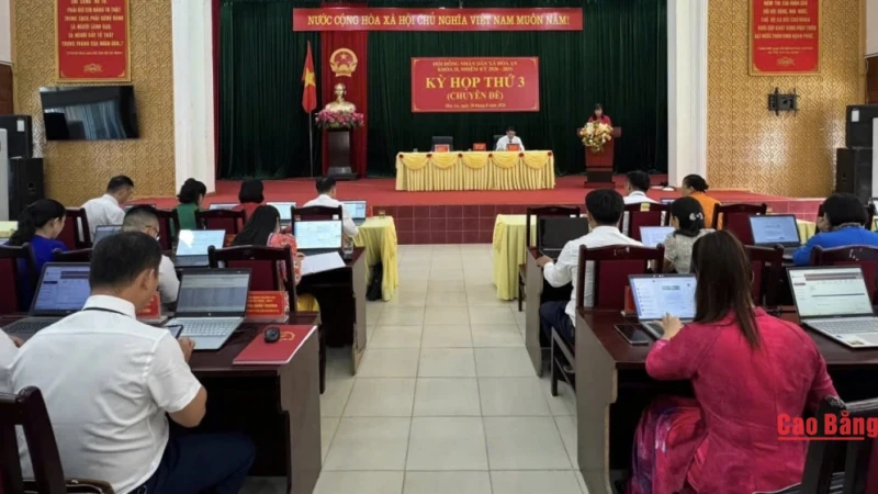 Kỳ họp thứ 3 chuyên đề HĐND xã Hòa An khóa II
