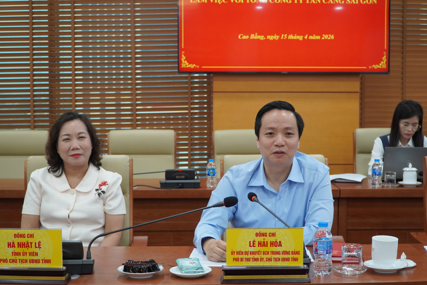 Chủ tịch UBND tỉnh Lê Hải Hòa làm việc với Tổng Công ty Tân Cảng Sài Gòn về phát triển du lịch