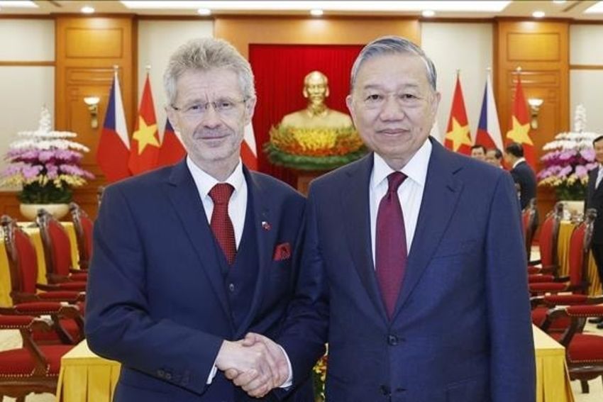 Tổng Bí thư Tô Lâm tiếp Chủ tịch Thượng viện Quốc hội Cộng hòa Séc