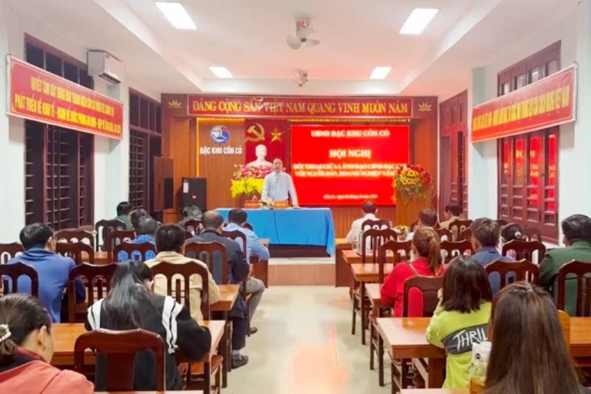 Đặc khu Cồn Cỏ tổ chức hội nghị đối thoại với người dân, doanh nghiệp