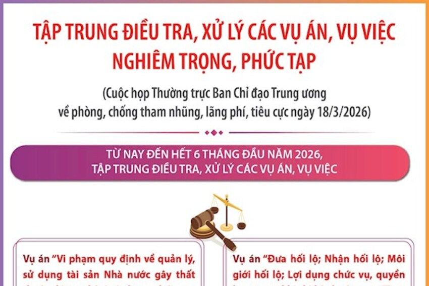 Tập trung điều tra, xử lý các vụ án, vụ việc nghiêm trọng, phức tạp