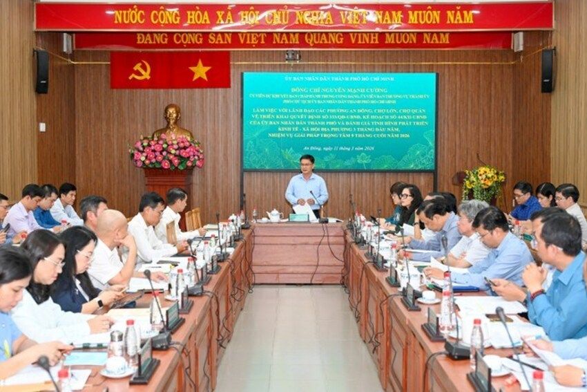 Lãnh đạo TPHCM làm việc với 3 phường An Đông, Chợ Lớn và Chợ Quán