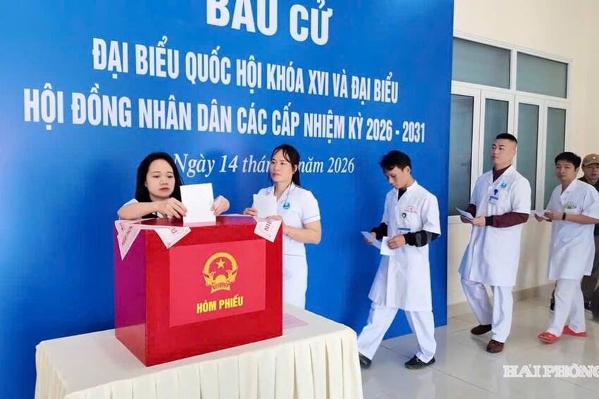 93,5% số cử tri đặc khu Bạch Long Vĩ đã đi bỏ phiếu