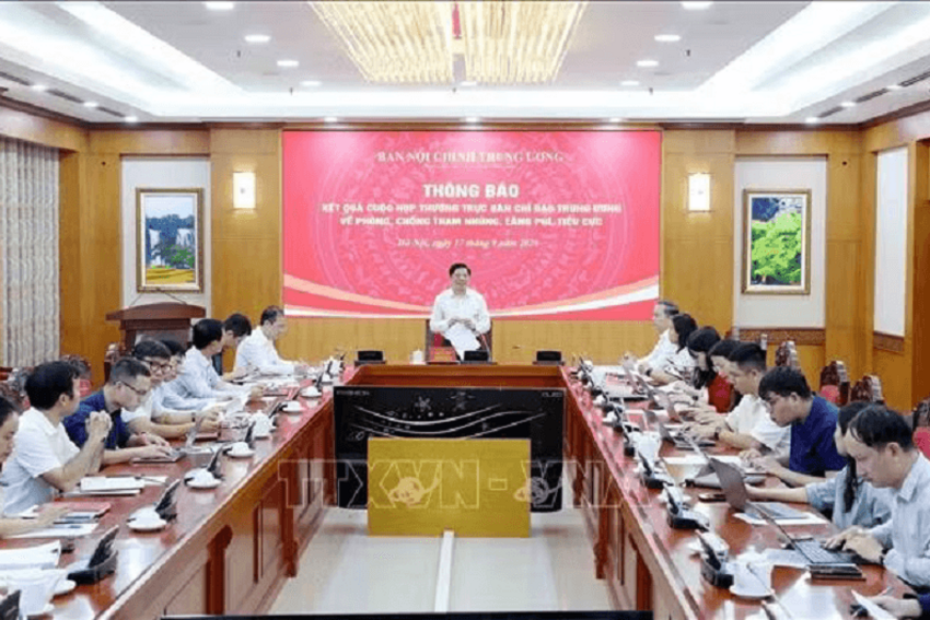 Thi hành kỷ luật 6 cán bộ diện Trung ương quản lý