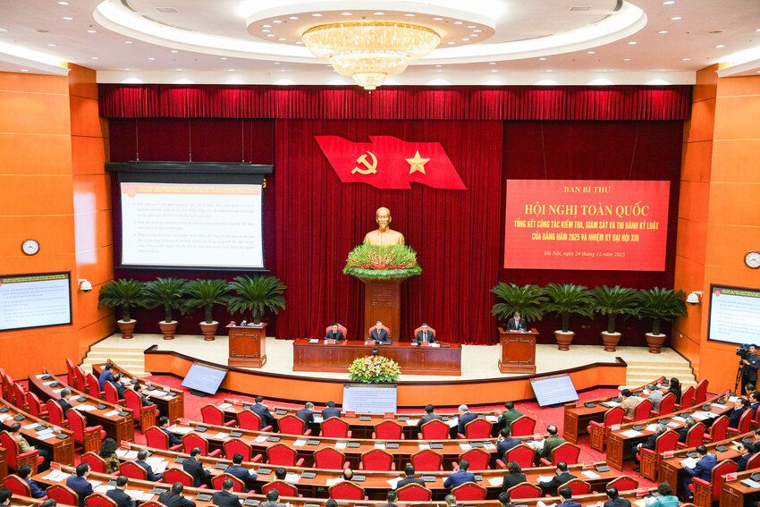 Hội nghị toàn quốc tổng kết công tác kiểm tra, giám sát và thi hành kỷ luật của Đảng