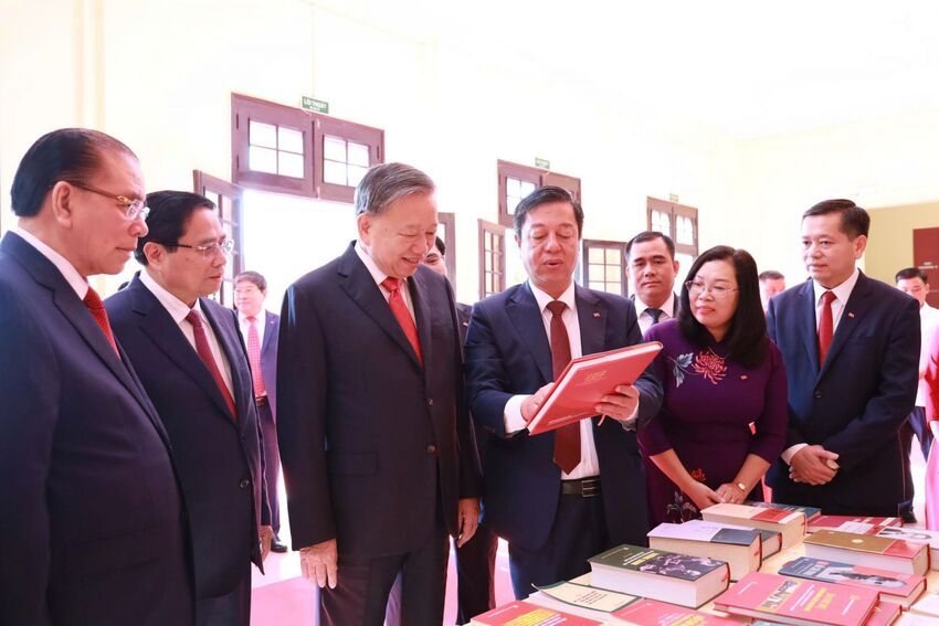 Thư chúc mừng của Tổng Bí thư Tô Lâm nhân dịp kỷ niệm 80 năm Ngày truyền thống Nhà xuất bản Chính trị quốc gia Sự thật