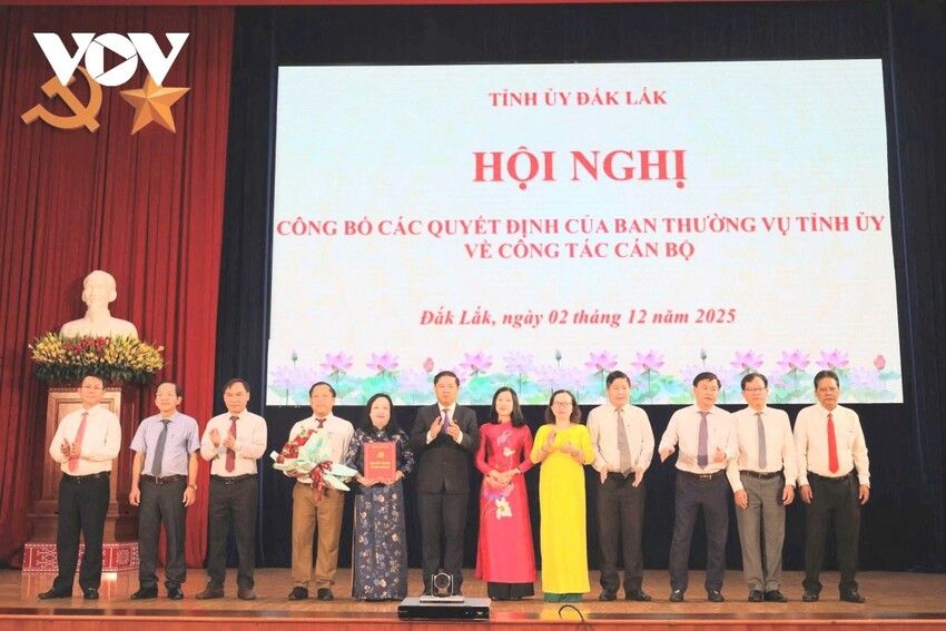 Đắk Lắk công bố quyết định về công tác cán bộ
