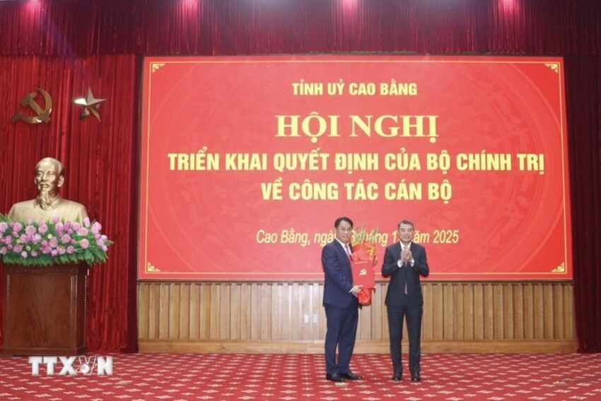 Đồng chí Phan Thăng An giữ chức Bí thư Tỉnh ủy Cao Bằng