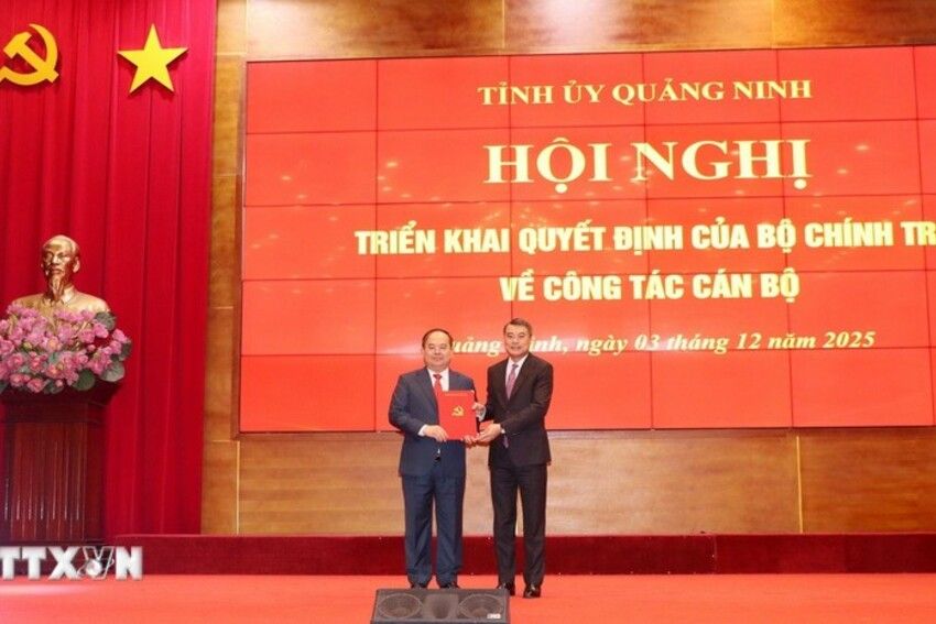 Đồng chí Quản Minh Cường được điều động làm Bí thư Tỉnh ủy Quảng Ninh