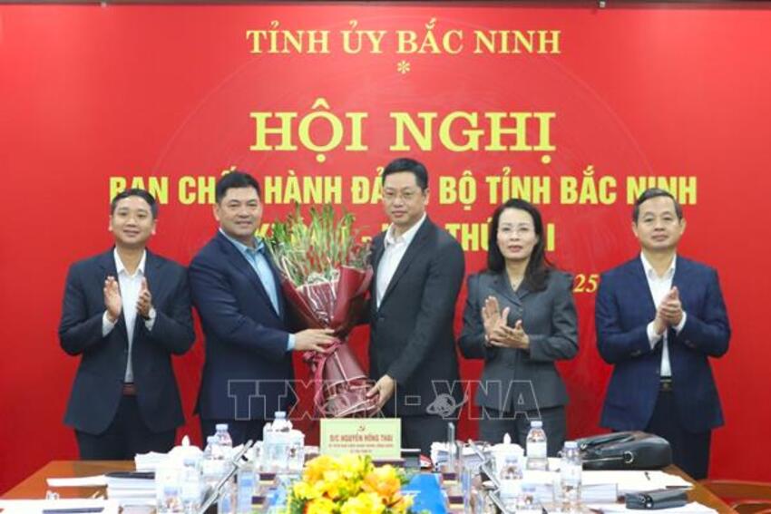 Đồng chí Trần Huy Phương được bầu giữ chức Phó Bí thư Tỉnh ủy Bắc Ninh
