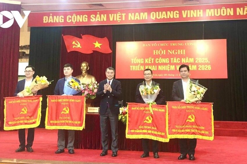 Ban Tổ chức Trung ương hoàn thành khối lượng nhiệm vụ rất lớn trong năm 2025