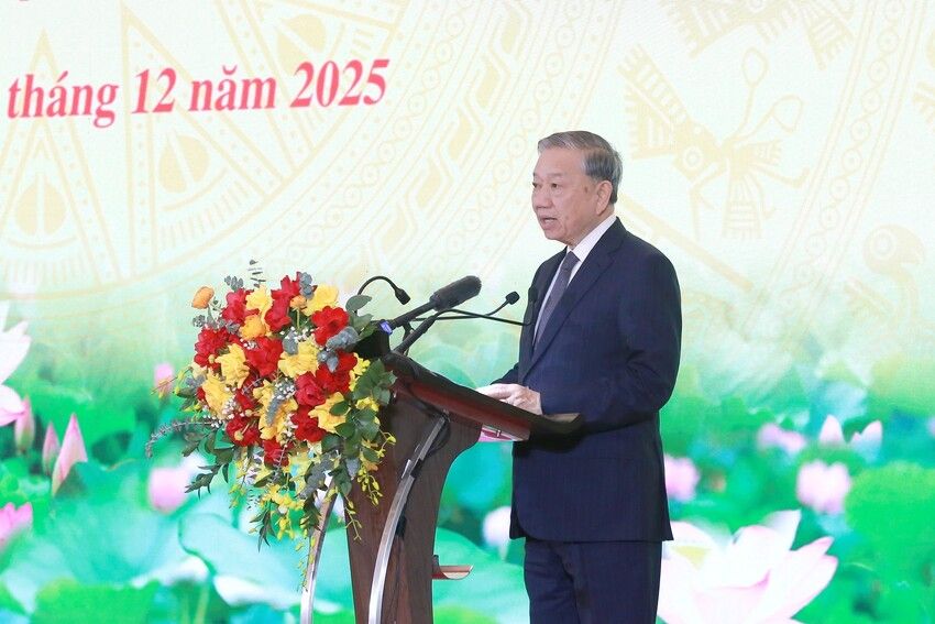 Phát biểu của Tổng Bí thư Tô Lâm tại Hội nghị toàn quốc tổng kết công tác Tuyên giáo và Dân vận năm 2025