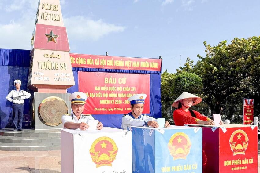 Thành công bầu cử ở đặc khu Trường Sa: Khẳng định quyết tâm xây dựng và phát triển Trường Sa thành trung tâm kinh tế, văn hóa, xã hội trên biển của cả nước