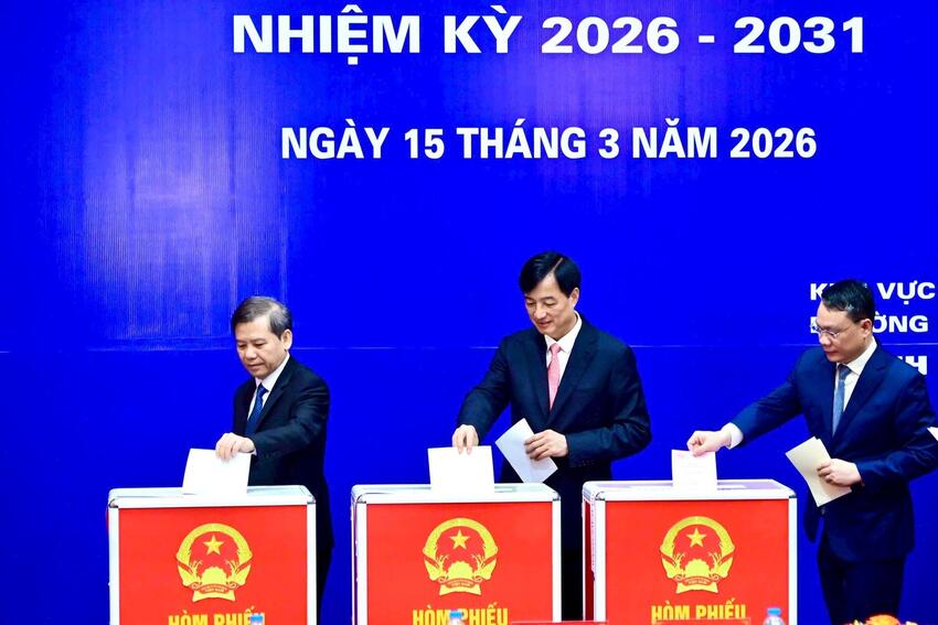 Tổng Bí thư Tô Lâm dự lễ khai mạc và bỏ phiếu bầu cử tại phường Ba Đình, Thủ đô Hà Nội