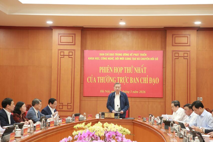 Kết luận của Tổng Bí thư Tô Lâm tại Phiên họp lần thứ nhất năm 2026 Ban Chỉ đạo Trung ương về phát triển khoa học, công nghệ, đổi mới sáng tạo và chuyển đổi số