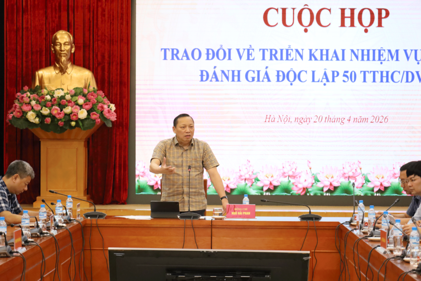 Sớm hoàn thành tái cấu trúc 50 thủ tục hành chính trực tuyến thiết yếu và có tần suất sử dụng cao