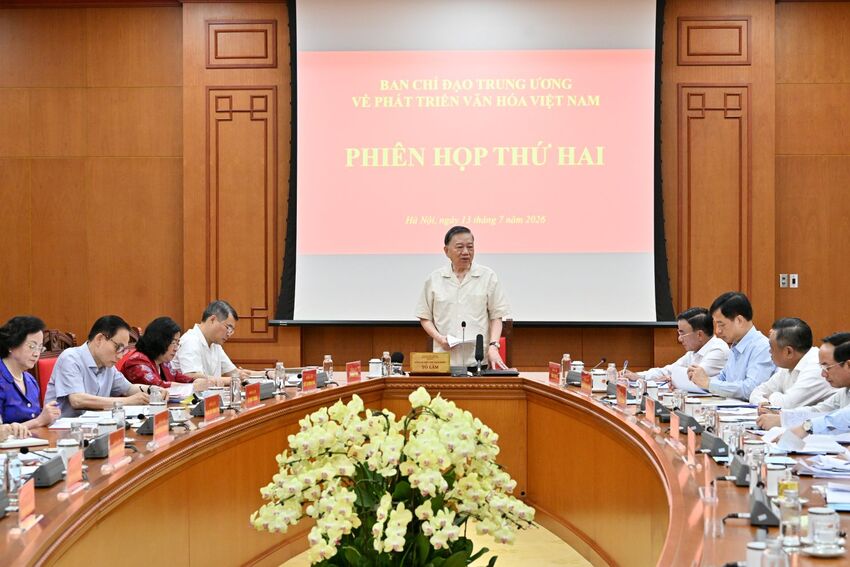 Toàn văn phát biểu của đồng chí Tổng Bí thư, Chủ tịch nước Tô Lâm tại Phiên họp thứ hai của Ban Chỉ đạo Trung ương về phát triển văn hóa Việt Nam