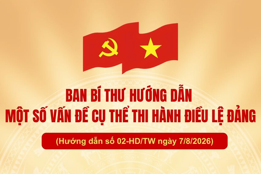 [Infographic] Ban Bí thư hướng dẫn một số vấn đề cụ thể thi hành Điều lệ Đảng
