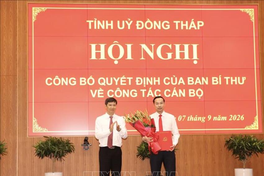 Đồng chí Nguyễn Thanh Nhàn được điều động, chỉ định làm Phó Bí thư Tỉnh ủy Đồng Tháp
