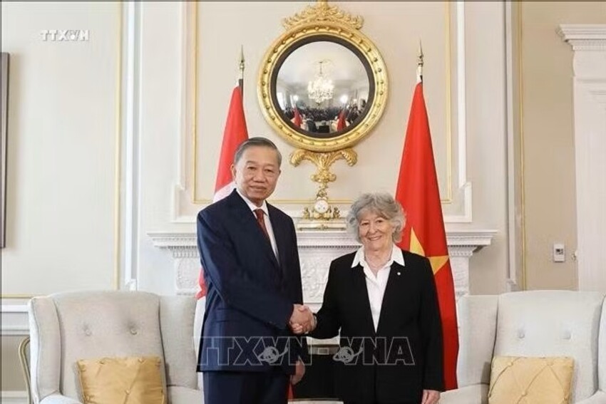 Tổng Bí thư, Chủ tịch nước Tô Lâm hội kiến với Toàn quyền Canada