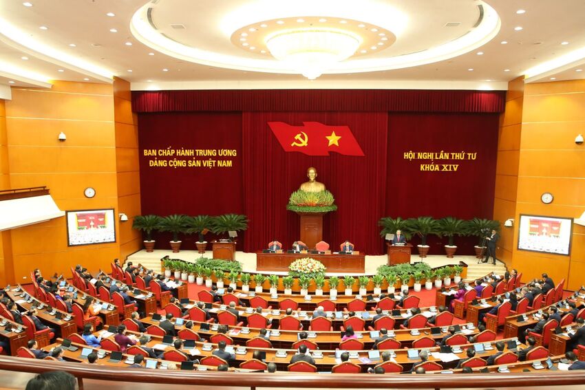 Kết luận Hội nghị lần thứ tư Ban Chấp hành Trung ương Đảng khóa XIV về Đề cương tổng kết thực tiễn và nghiên cứu sửa đổi, bổ sung Điều lệ Đảng