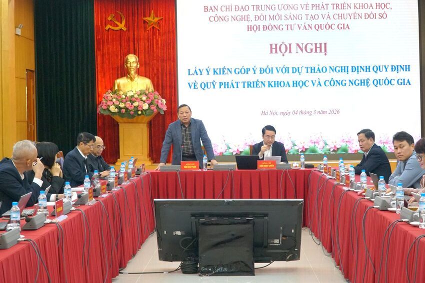 Lấy ý kiến góp ý dự thảo Nghị định về Quỹ Phát triển khoa học và công nghệ quốc gia