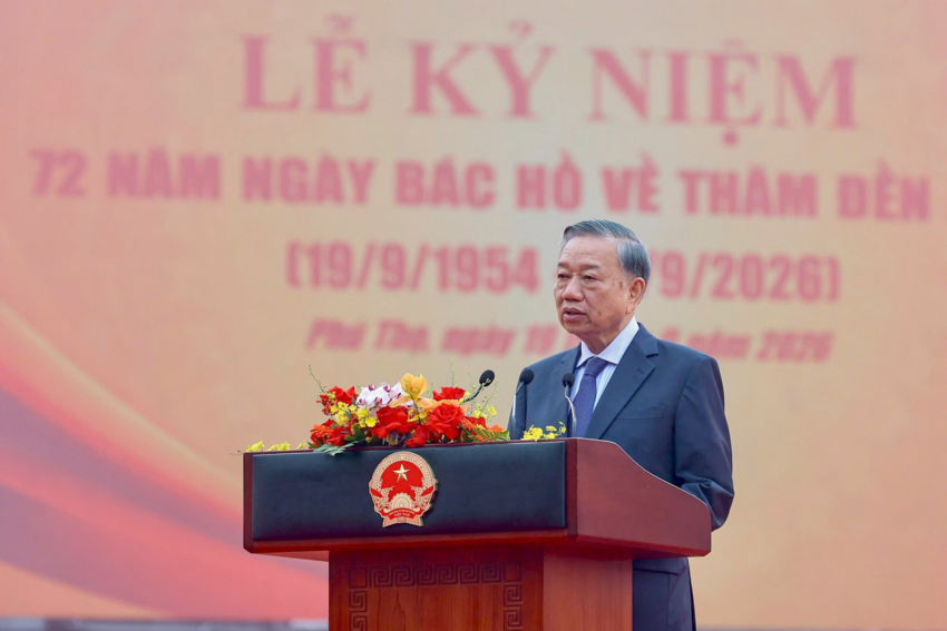Phát biểu của Tổng Bí thư, Chủ tịch nước Tô Lâm tại Lễ kỷ niệm 72 năm Ngày Bác Hồ về thăm Đền Hùng