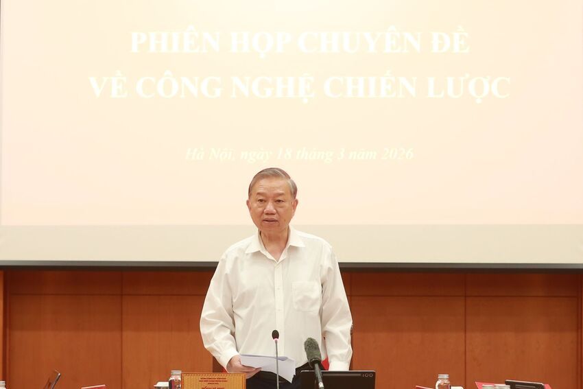 Tổng Bí thư: Làm sao để có những sản phẩm công nghệ mang thương hiệu Việt Nam