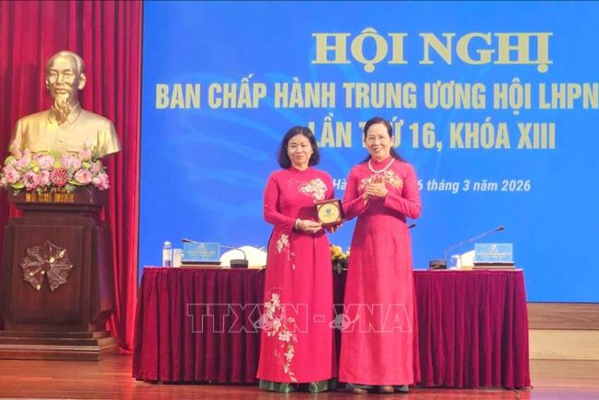 Bà Lê Thị Thủy được bầu giữ chức Chủ tịch Hội Liên hiệp Phụ nữ Việt Nam