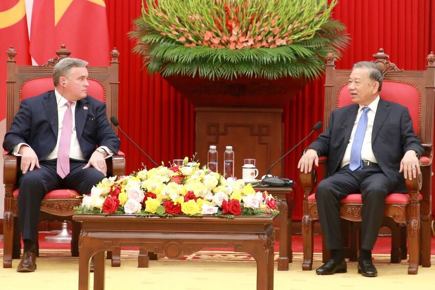 Tổng Bí thư Tô Lâm tiếp Chủ tịch Hội đồng quản trị kiêm Tổng Giám đốc điều hành Tập đoàn Murphy Oil