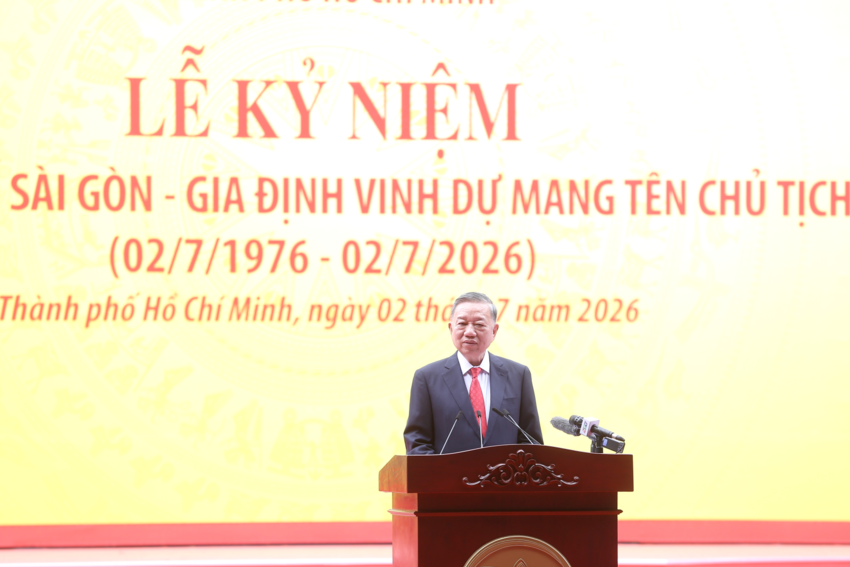 Toàn văn phát biểu của Tổng Bí thư, Chủ tịch nước Tô Lâm tại Lễ kỷ niệm 50 năm Ngày thành phố Sài Gòn - Gia Định vinh dự mang tên Chủ tịch Hồ Chí Minh