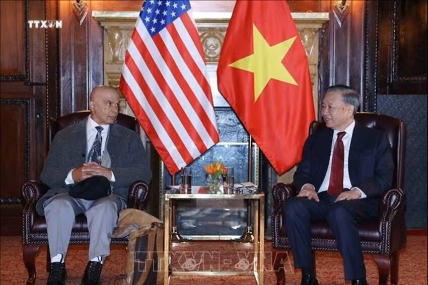Tổng Bí thư, Chủ tịch nước Tô Lâm gặp Ban Lãnh đạo Đảng Cộng sản Hoa Kỳ