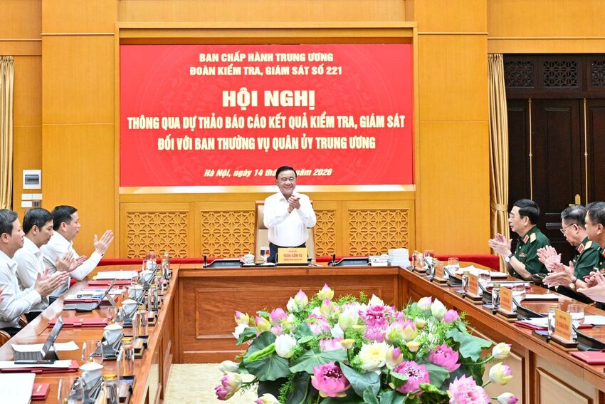 [Ảnh] Hội nghị thông qua dự thảo báo cáo kết quả kiểm tra, giám sát đối với Ban Thường vụ Quân ủy Trung ương