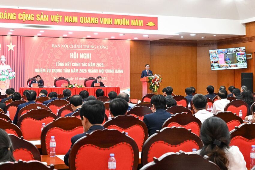 Ảnh: Hội nghị tổng kết công tác ngành Nội chính Đảng 2025, phương hướng, nhiệm vụ năm 2026