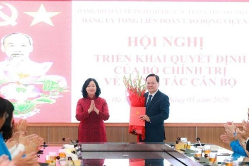 Đồng chí Nguyễn Anh Tuấn được chỉ định làm Bí thư Đảng ủy Tổng Liên đoàn Lao động Việt Nam