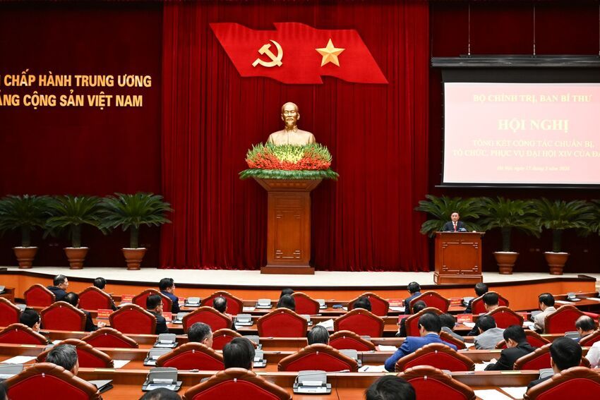 [Ảnh] Hội nghị tổng kết công tác chuẩn bị, tổ chức Đại hội XIV của Đảng