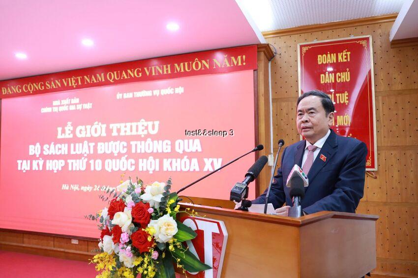 Phát biểu của Chủ tịch Quốc hội Trần Thanh Mẫn tại Lễ giới thiệu bộ sách Luật được thông qua tại Kỳ họp thứ 10, Quốc hội khóa XV