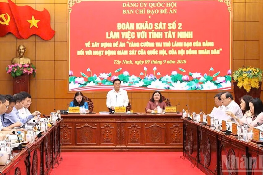 Tăng cường vai trò lãnh đạo của Đảng trong hoạt động giám sát