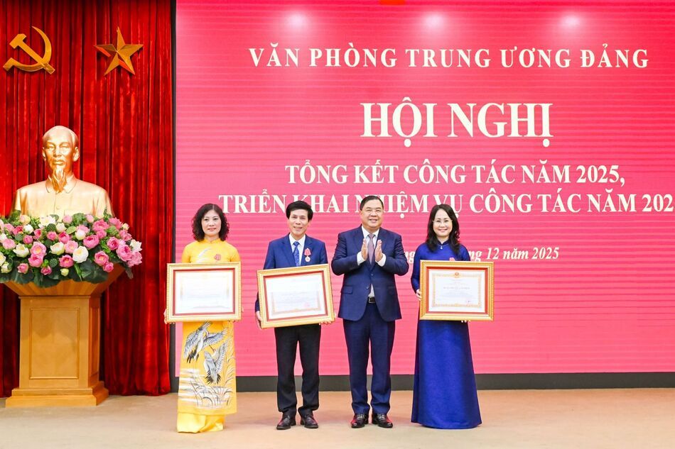 Ảnh: Văn phòng Trung ương Đảng tổng kết công tác năm 2025, triển khai nhiệm vụ công tác năm 2026