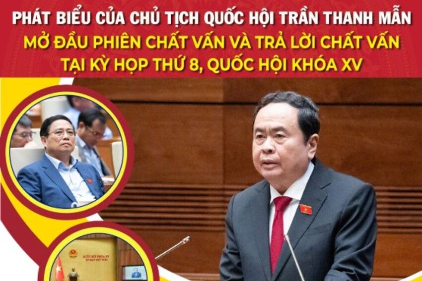 Phát biểu của Chủ tịch Quốc hội Trần Thanh Mẫn mở đầu phiên chất vấn và trả lời chất vấn tại Kỳ họp thứ 8, Quốc hội khóa XV