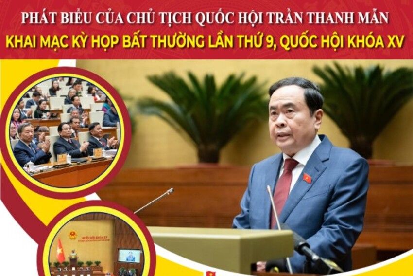 Phát biểu của Chủ tịch Quốc hội Trần Thanh Mẫn khai mạc Kỳ họp bất thường lần thứ 9, Quốc hội khóa XV