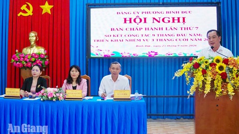 Bình Đức tập trung tháo gỡ nhiệm vụ chậm tiến độ, đẩy nhanh giải ngân đầu tư công