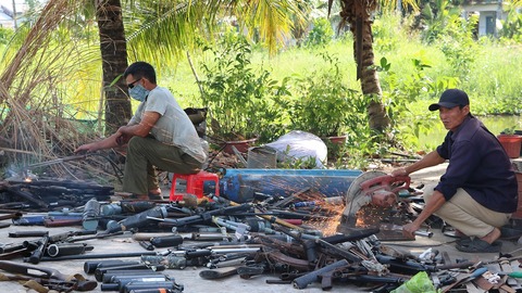 An Giang thu hồi 124 khẩu súng, hơn 13.600 viên đạn