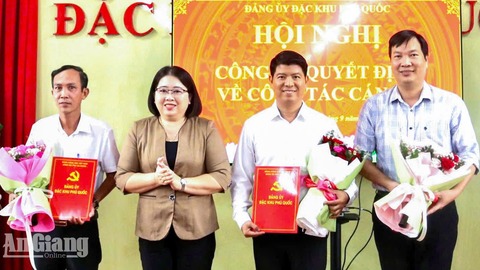 Phú Quốc phân công, điều động và bổ nhiệm 3 cán bộ