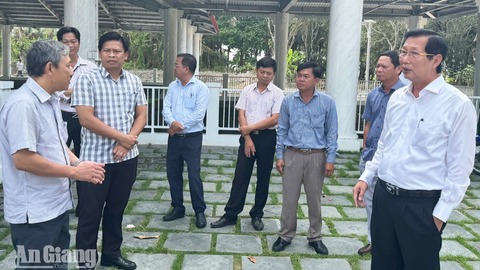 An Giang khẩn trương thực hiện các phần việc của hồ sơ Óc Eo - Ba Thê theo khuyên nghị của ICOMOS
