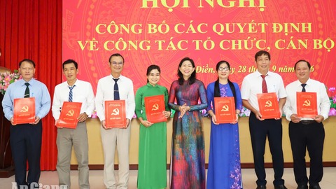 Hòa Điền thành lập 7 chi bộ trực thuộc Đảng ủy xã