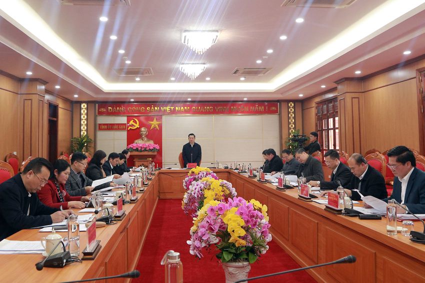 Hội nghị Ban Thường vụ Tỉnh ủy lần thứ 84 (khóa XII)