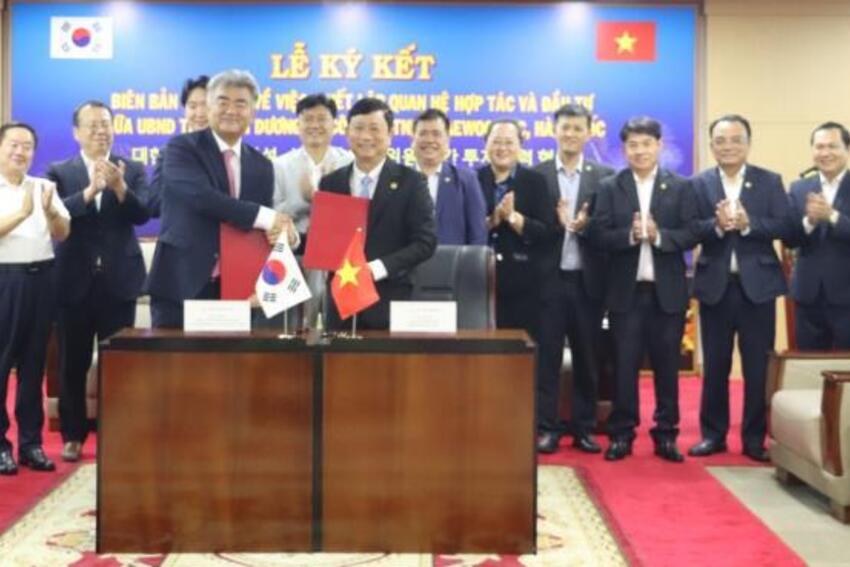 Bình Dương ký kết hợp tác và đầu tư với Công ty TNHH Daewoo EC (Hàn Quốc)