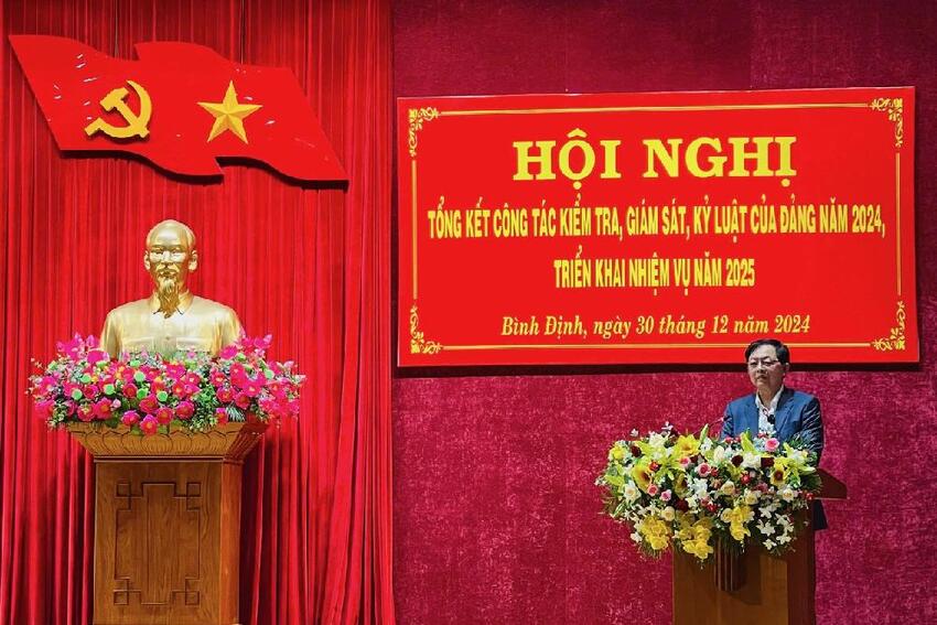 Chủ động tham mưu, thực hiện kịp thời công tác kiểm tra, giám sát của Đảng bộ tỉnh Bình Định trong quý I năm 2025